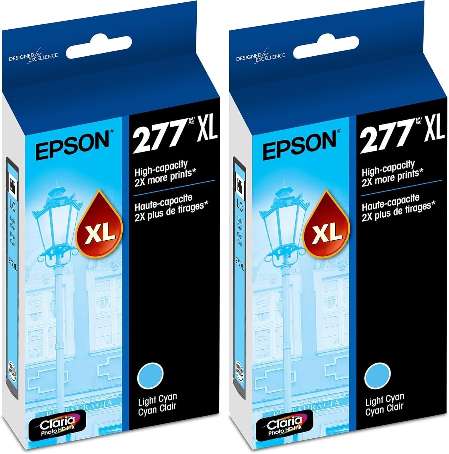image:imageEPSON 277 Claria Photo HD Ink High Capacity Photo Black Cartridge T277XL120S Works with Expression XP850 860 950 960 970Light cyan