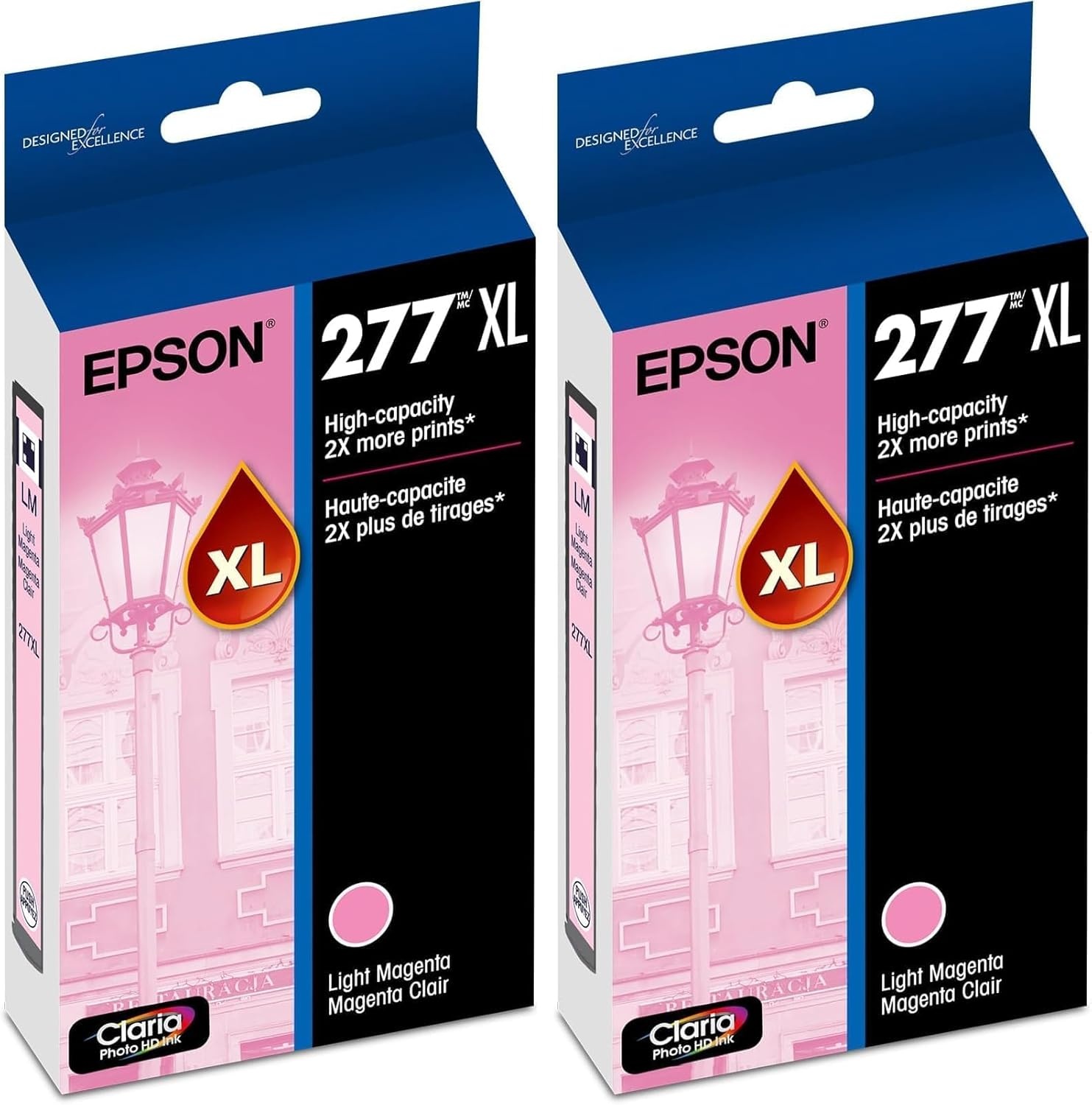 image:imageEPSON 277 Claria Photo HD Ink High Capacity Photo Black Cartridge T277XL120S Works with Expression XP850 860 950 960 970Light magenta