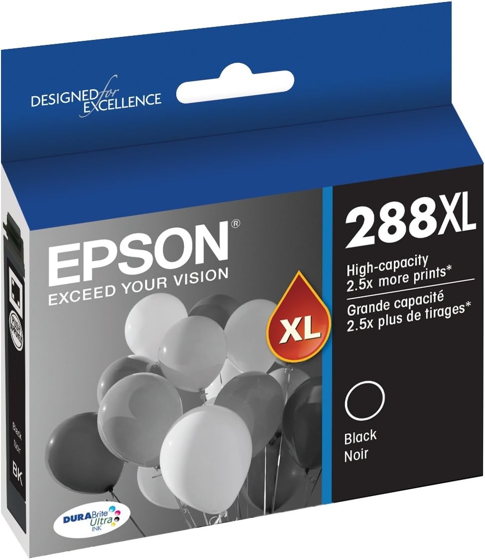 image:imageEpson T288XL120 288XL Expression Home XP330 340 430 434 440 446 Ink Cartridge Black in Retail Packaging amp T288XL420 DURA Ultra Yellow High Capacity Cartridge Ink