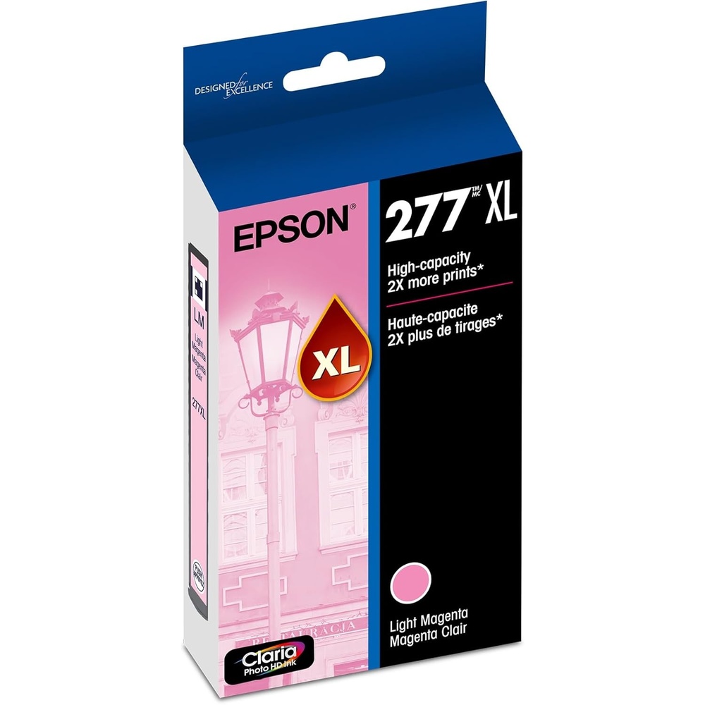 image:imageEPSON 277 Claria Photo HD Ink High Capacity Photo Black Cartridge T277XL120S Works with Expression XP850 860 950 960 970Light magenta