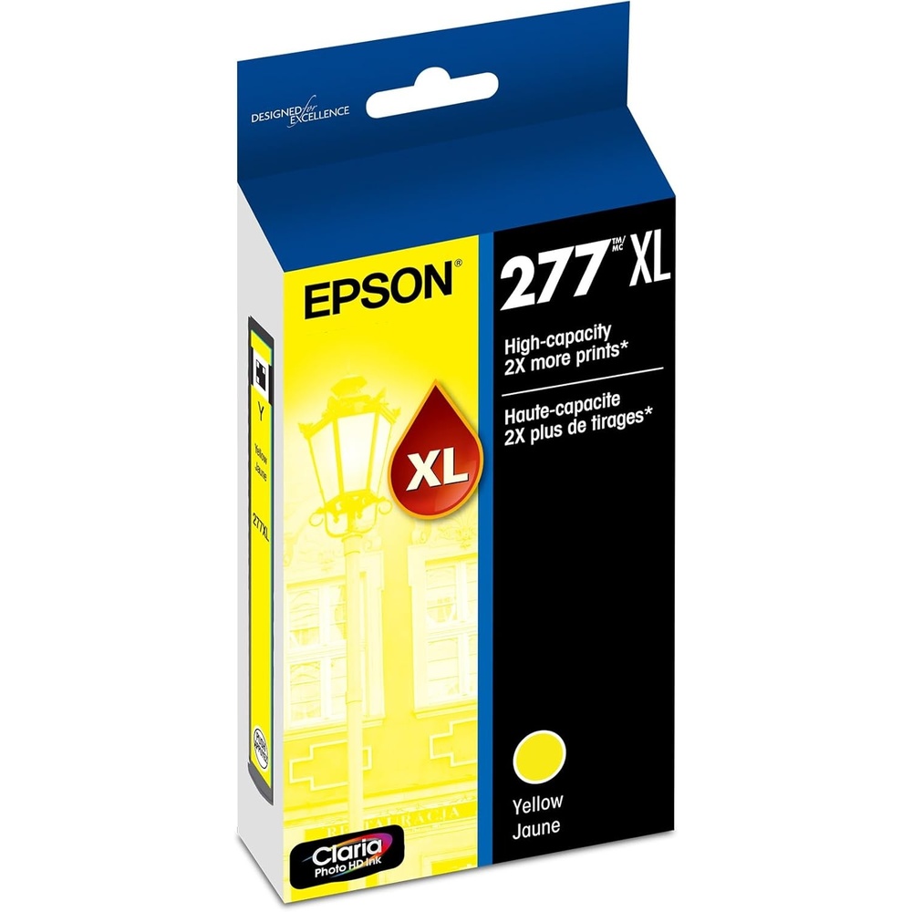 image:imageEPSON 277 Claria Photo HD Ink High Capacity Photo Black Cartridge T277XL120S Works with Expression XP850 860 950 960 970Yellow