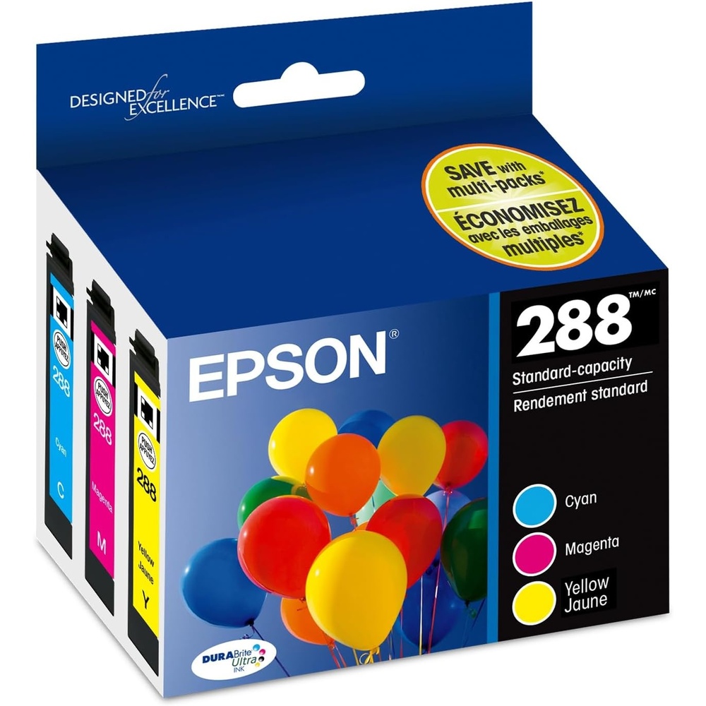 image:imageEPSON 288 DURABrite Ultra Ink Standard Capacity Color Combo Pack T288520S Works with Expression XP330 430 434 340 440 446