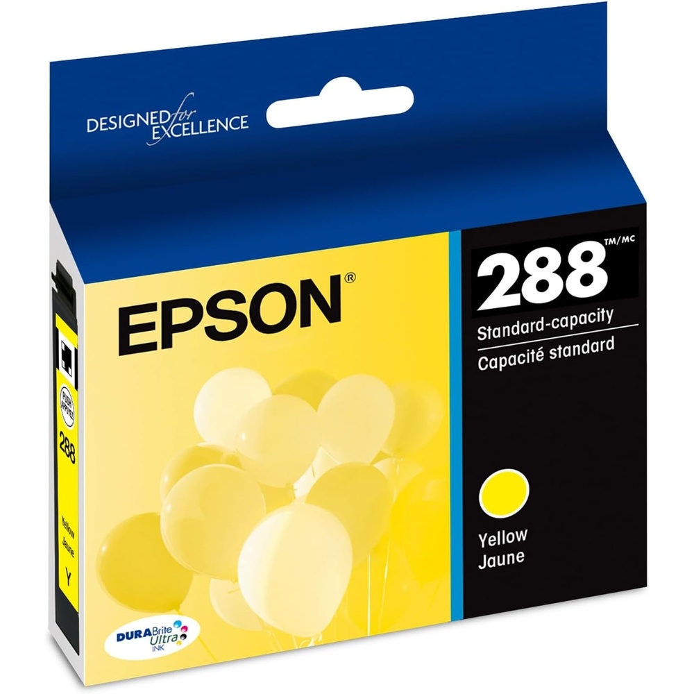 image:imageEPSON 288 DURABrite Ultra Ink Standard Capacity Yellow Cartridge T288420S Works with Expression XP330 430 434 340 440 4461 Pack
