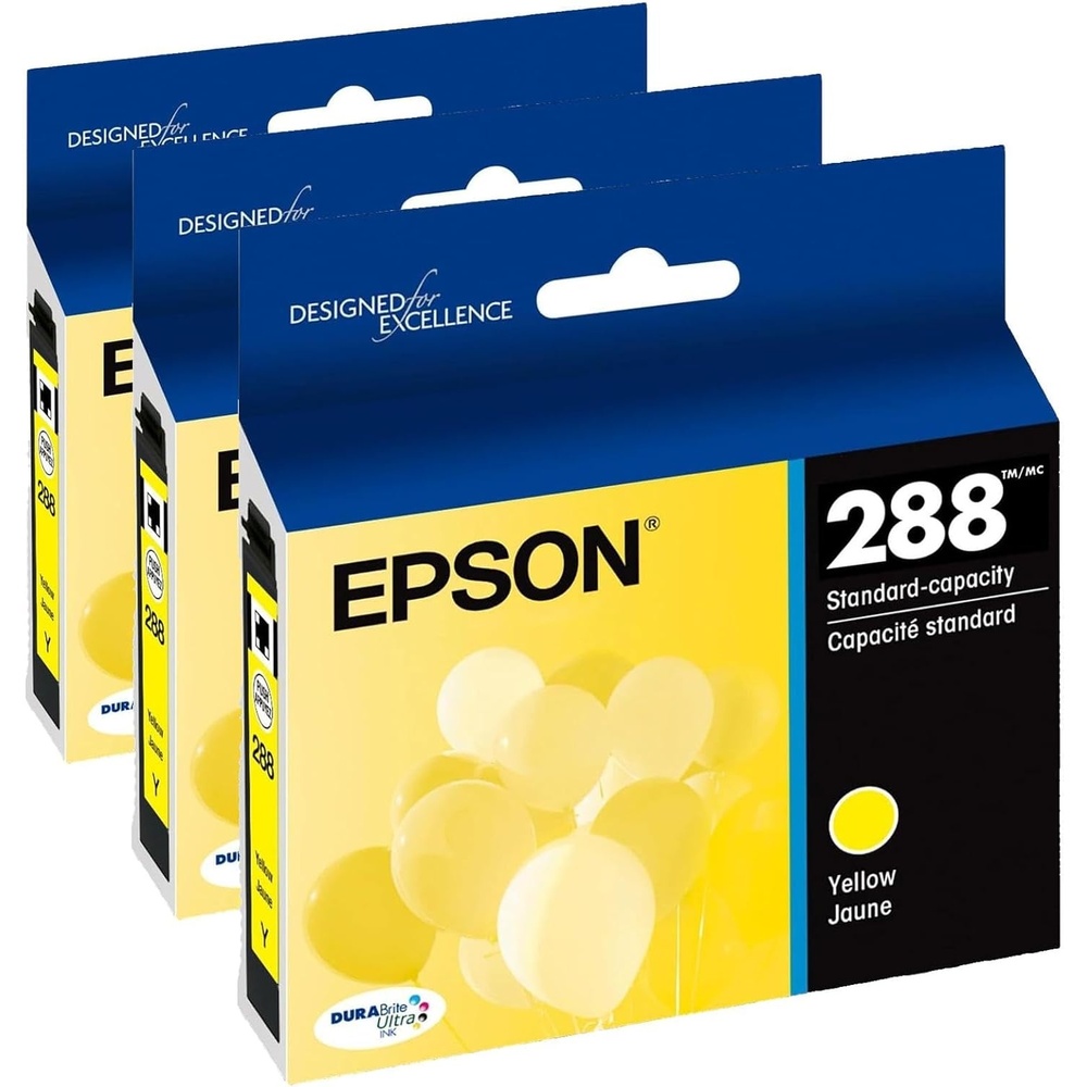 image:imageEPSON 288 DURABrite Ultra Ink Standard Capacity Yellow Cartridge T288420S Works with Expression XP330 430 434 340 440 4463 Pack
