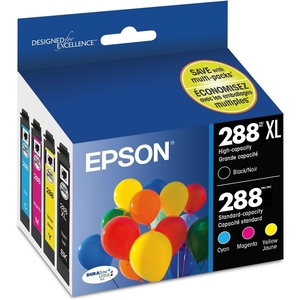 image:imageEPSON 288 DURABrite Ultra Ink High Capacity Black amp Standard Color Cartridge Combo Pack T288XLBCS Works with Expression XP330 430 434 340 440 4464 Color Ink