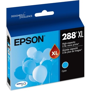 image:imageEPSON 288 DURABrite Ultra Ink High Capacity Cyan Cartridge T288XL220S Works with Expression XP330 430 434 340 440 4461 Count Pack of 1
