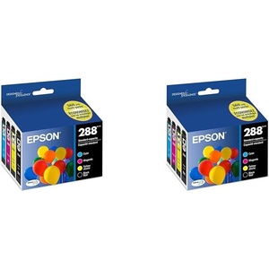 image:imageEPSON 288 DURABrite Ultra Ink Standard Capacity Black amp Color Cartridge Combo Pack T288120BCS Works with Expression XP330 430 434 340 440 446MultiPack Pack of 2