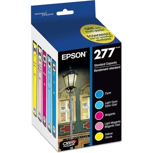 image:imageEpson 277 Claria Photo HD Ink Standard Capacity 5 Color Cartridge Combo Pack T277920S Works with Expression XP850 860 950 960 970Ink