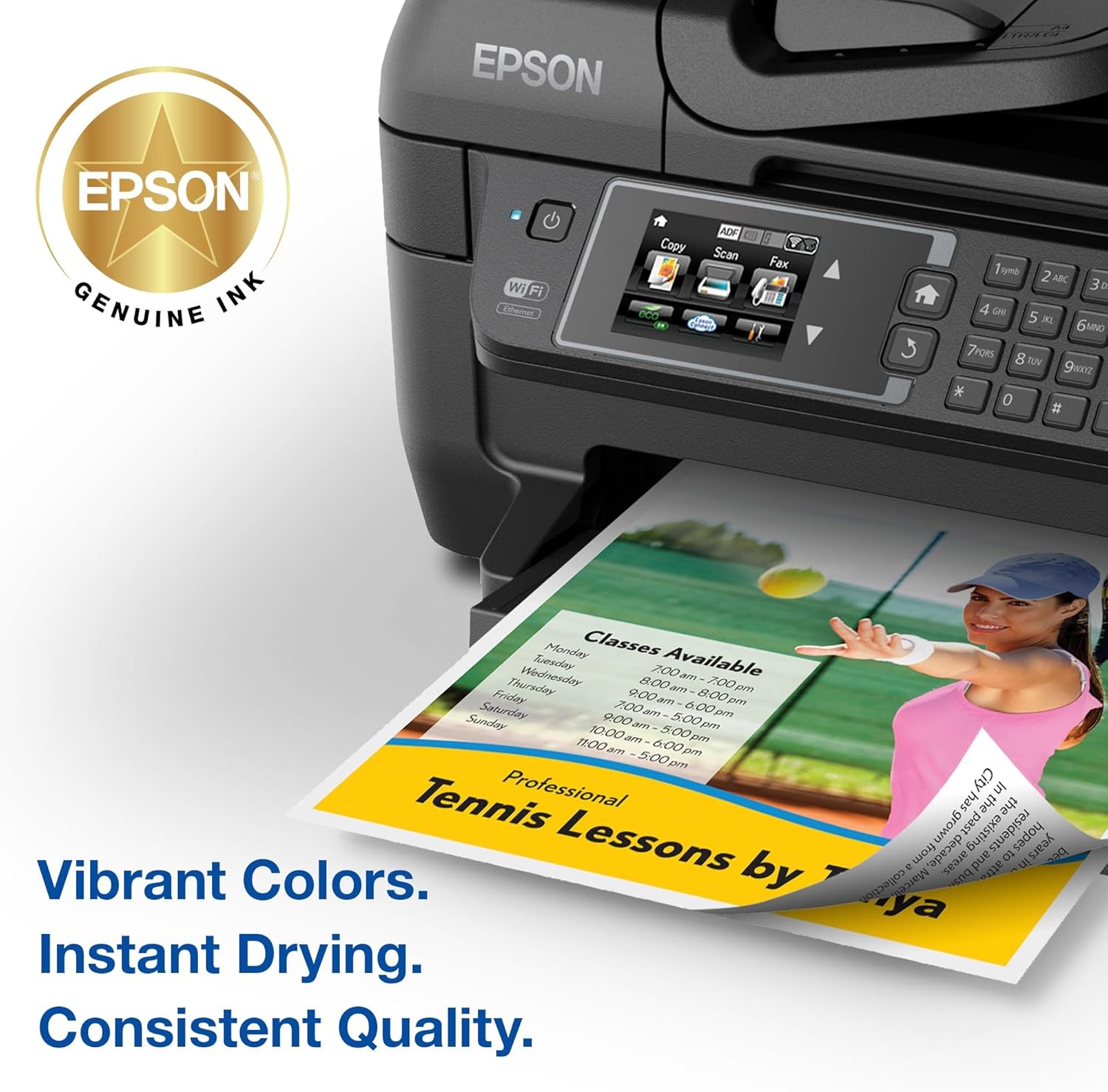 image:imageEPSON 220 DURABrite Ultra Ink High Capacity Black amp Standard Color Cartridge Combo Pack Works with WorkForce WF26302650 2660 2750 2760 and Expression XP320420 4244 CountPack of 1