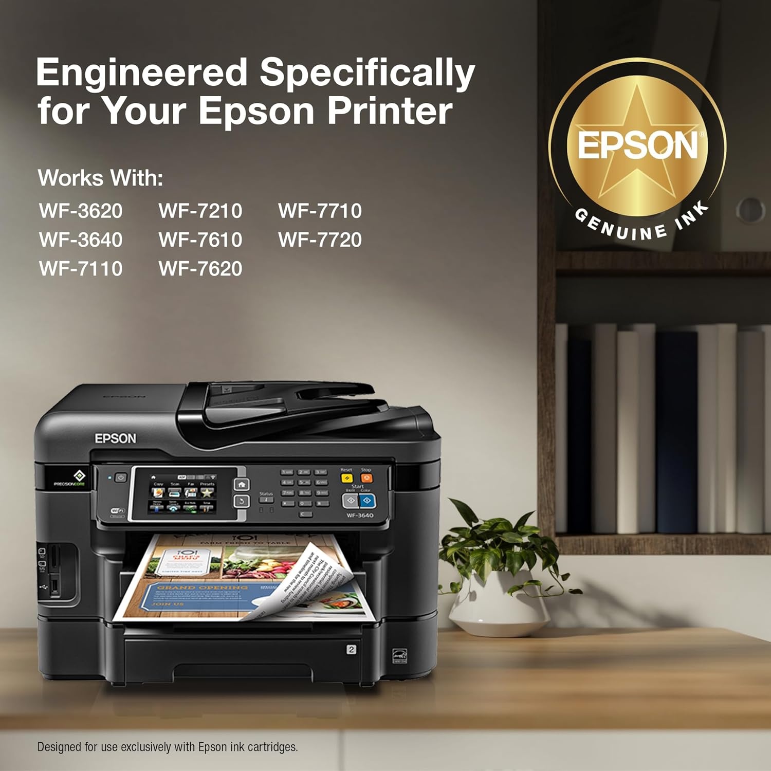 image:imageEPSON 252 DURABrite Ultra Ink High Capacity Yellow Cartridge T252XL420S Works with WorkForce WF3620 3640 7110 7610 7620 7710 7720 7210