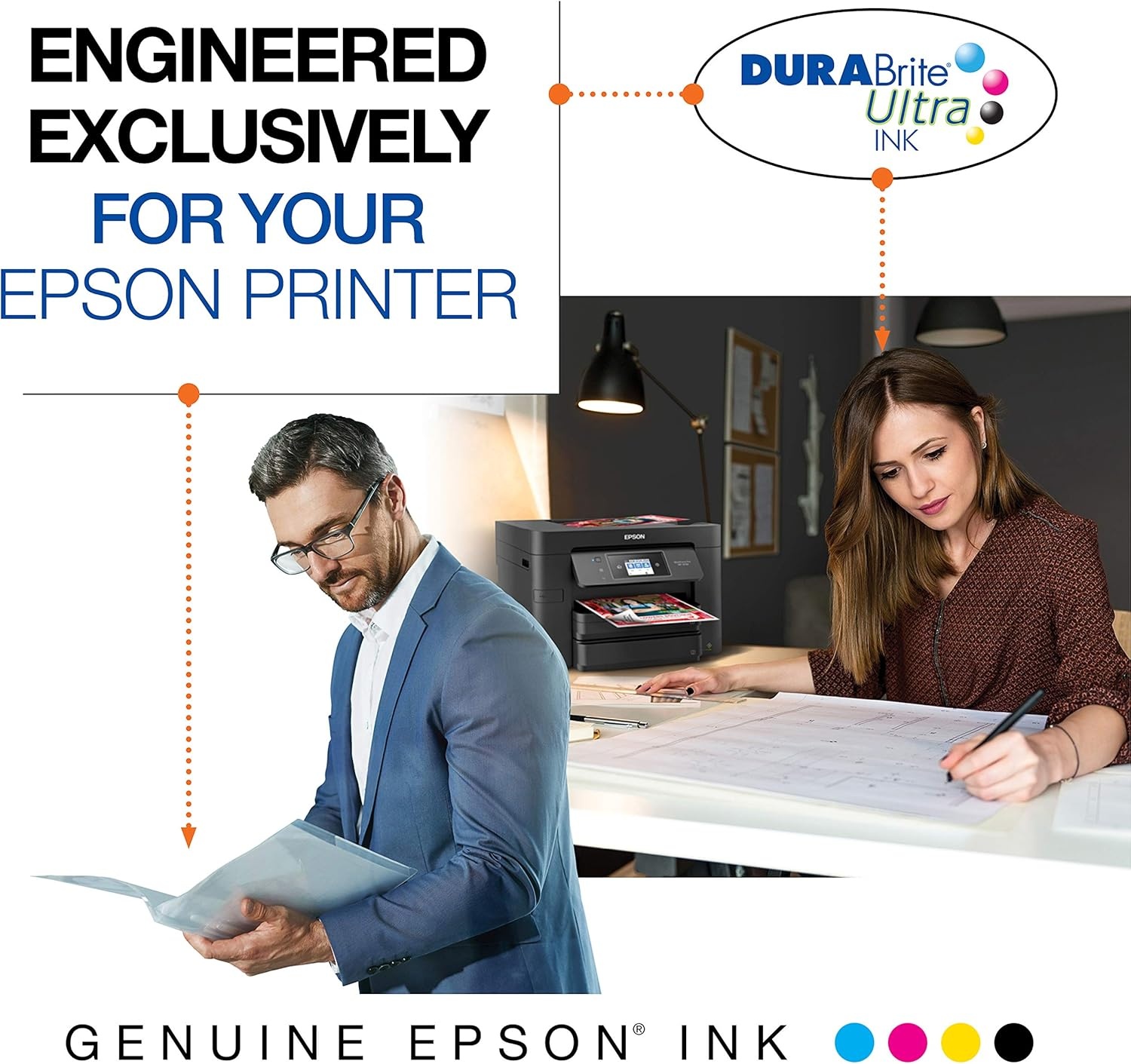 image:imageEPSON 252 DURABrite Ultra Ink Standard Capacity Magenta Cartridge T252320 Works with WorkForce WF3620 3640 7110 7610 7620 7710 7720 72101 Count Pack of 2