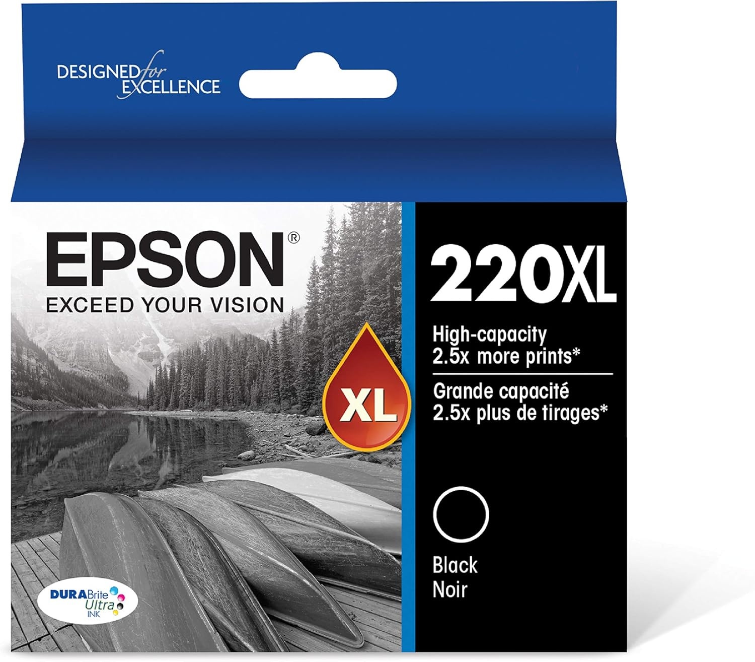 image:imageEpson T200XLBCS DURA Ultra High Capacity Cartridge Ink Black and Color Combo Pack amp T220XL120S DURA Ultra Black High Capacity Cartridge Ink