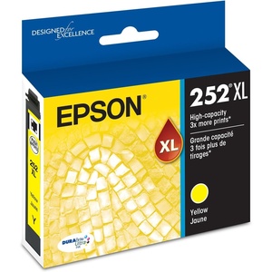 image:imageEPSON 252 DURABrite Ultra Ink High Capacity Yellow Cartridge T252XL420S Works with WorkForce WF3620 3640 7110 7610 7620 7710 7720 7210