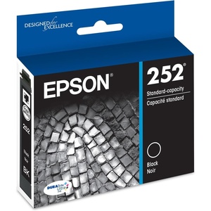 image:imageEPSON 252 DURABrite Ultra Ink Standard Capacity Black Cartridge T252120S Works with WorkForce WF3620 3640 7110 7610 7620 7710 7720 7210