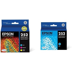 image:imageEpson T252520 DURABrite Ultra Color Combo Pack Standard Capacity Cartridge Ink amp T252220 DURABrite Ultra Cyan Standard Capacity Cartridge Ink