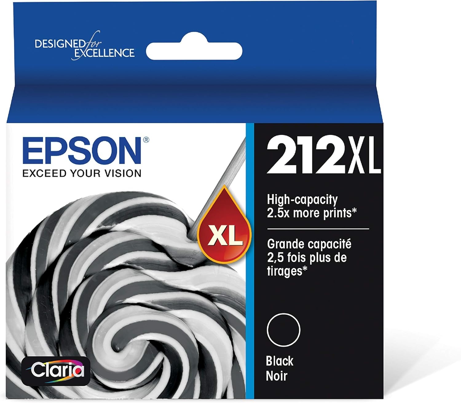 image:imageEPSON 212 Claria Ink High Capacity Black amp Standard Color Cartridge Combo Pack T212XLBCS EPSON 212 Claria Ink High Capacity Black Cartridge T212XL120S