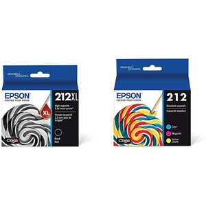 image:imageEPSON 212 Claria Ink Cartridges T212XL120S amp T212520S Bundle for WorkForce WF2830 WF2850 Expression XP4100 XP4105