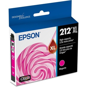 image:imageEPSON 212 Claria Ink High Capacity Magenta Cartridge T212XL320S Works with WorkForce WF2830 2850 and Expression XP4100 41051 Count Pack of 1