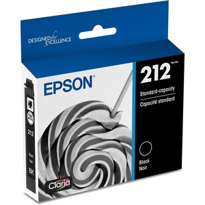 image:imageEPSON 212 Claria Ink Standard Capacity Black Cartridge T212120S Works with WorkForce WF2830 2850 and Expression XP4100 4105Standard Capacity