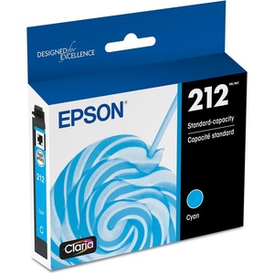 image:imageEPSON 212 Claria Ink Standard Capacity Cyan Cartridge T212220S Works with WorkForce WF2830 2850 and Expression XP4100 4105