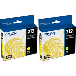 image:imageEPSON 212 Claria Ink Standard Capacity Yellow Cartridge T212420S Works with WorkForce WF2830 2850 and Expression XP4100 41051 Count Pack of 2