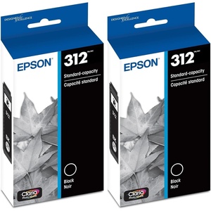 image:imageEPSON 312 Claria Photo HD Ink Standard Capacity Black Cartridge T312120S Works with Expression XP8500 8600 8700 150001 Count Pack of 2