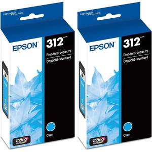 image:imageEPSON 312 Claria Photo HD Ink Standard Capacity Cyan Cartridge T312220S Works with Expression XP8500 8600 8700 150002 Pack