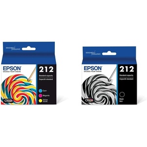 image:imageEpson T212 Claria Standard Capacity Cartridge Ink  Black T212120S amp T212 Claria Standard Capacity Cartridge Ink  Color Combo Pack