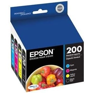 image:imageEpson T200120BCS DURABrite Ultra color MultiPack Ink Cartridges StandardCapacity CMYK Frustration Free Packaging Ink