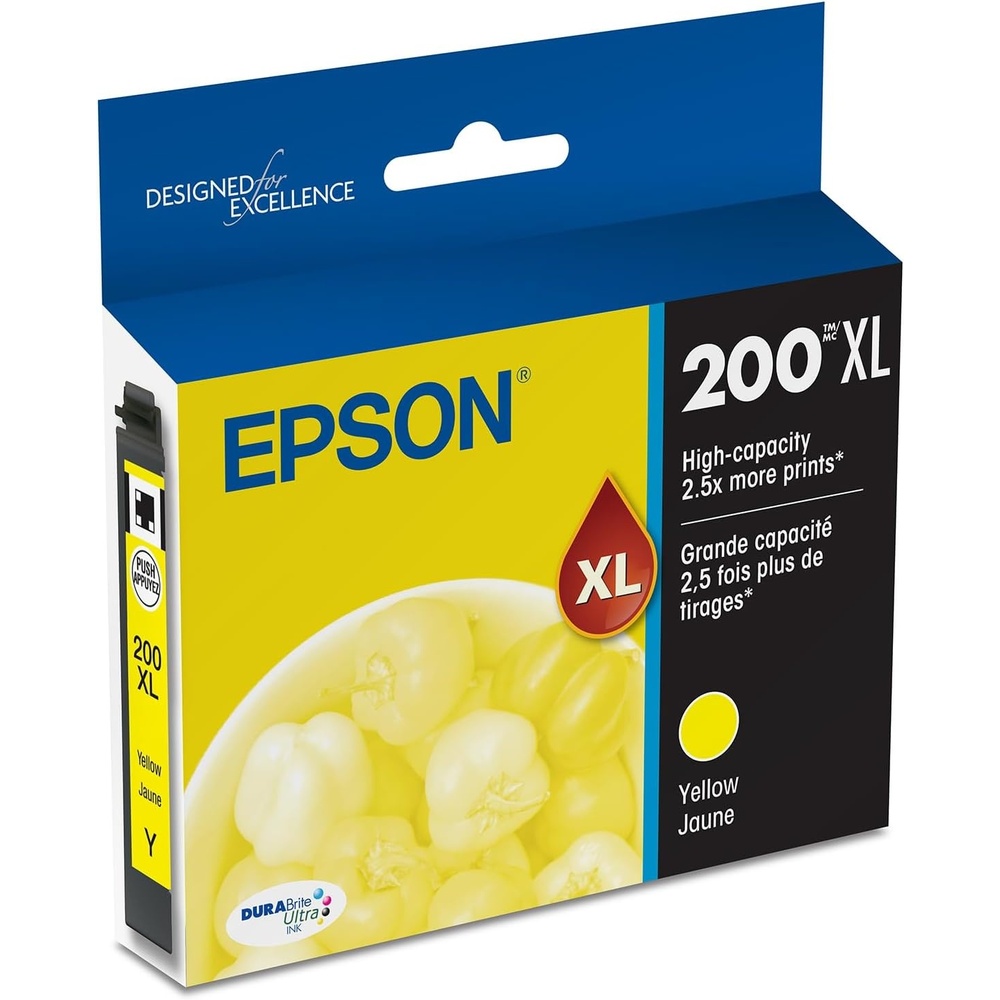 image:imageEpson T200XLBCS DURA Ultra High Capacity Genuine Ink Cartridge Black and Color Combo PackYellow