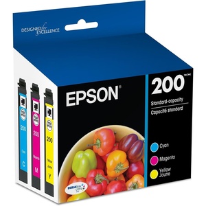 image:imageEpson 200 DURABrite Ultra Ink Standard Capacity Color Combo Pack T200520S Works with Workforce WF2520 2530 2540 Expression XP200 300 310 400 410Combo Pack