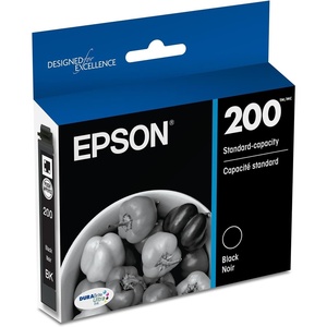 image:imageEpson 200 DURABrite Ultra Ink Standard Capacity Cyan Cartridge T200220S Works with Workforce WF2520 2530 2540 Expression XP200 300 310 400 410Black
