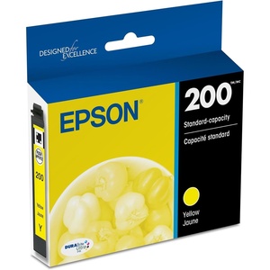 image:imageEpson 200 DURABrite Ultra Ink Standard Capacity Cyan Cartridge T200220S Works with Workforce WF2520 2530 2540 Expression XP200 300 310 400 410Yellow