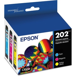 image:imageEpson 202 Claria Ink Standard Capacity Color Combo Pack T202520S Works with Workforce WF2860 Expression XP5100