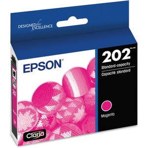 image:imageEpson 202 Claria Ink Standard Capacity Magenta Cartridge T202320S Works with Workforce WF2860 Expression XP5100