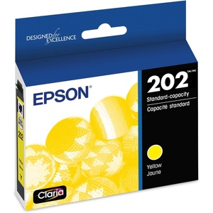 image:imageEpson 202 Claria Ink Standard Capacity Yellow Cartridge T202420S Works with Workforce WF2860 Expression XP51001 Count Pack of 1