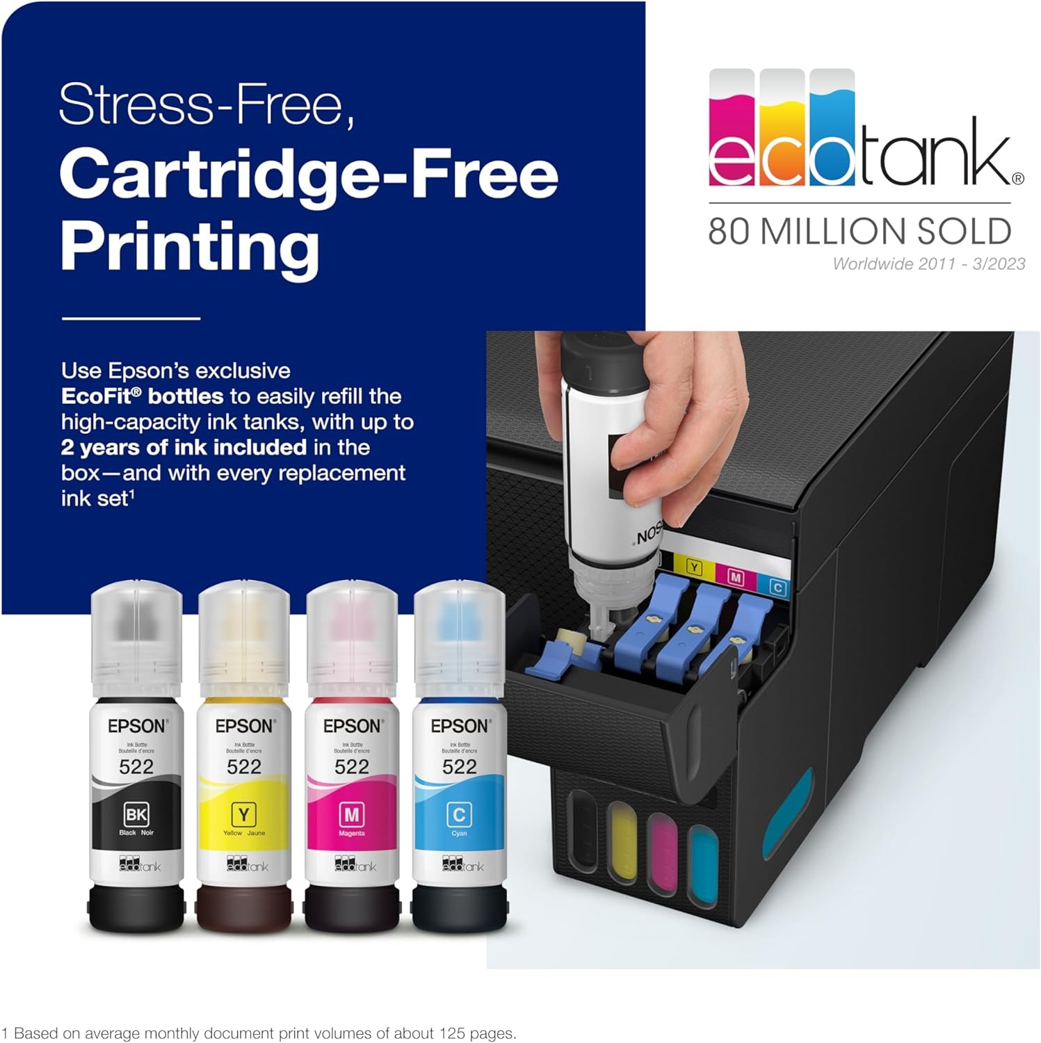 image:imageEpson EcoTank ET2400 Wireless Inkjet AllInOne CartridgeFree Supertank Color PrinterAllinOne Printer