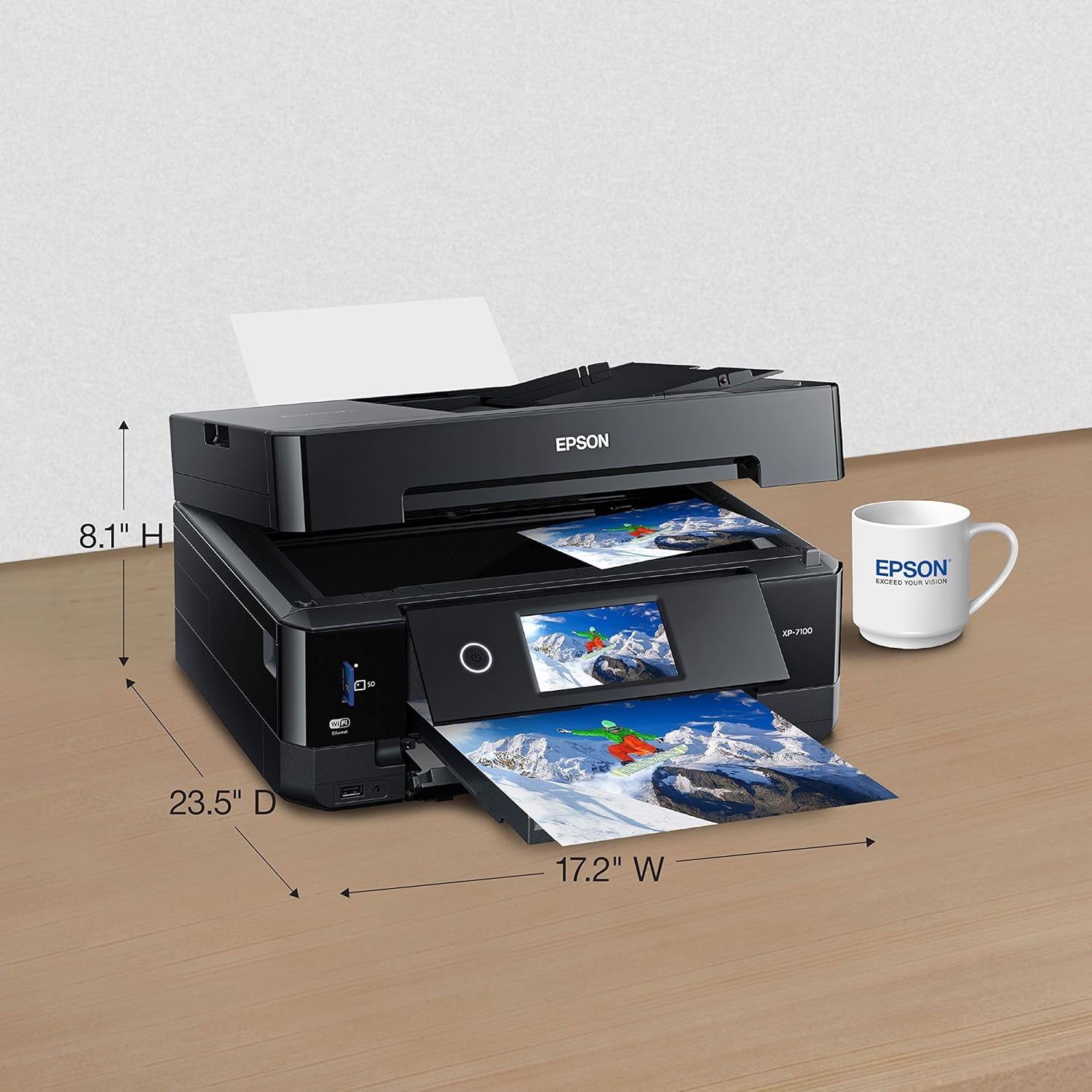 image:imageEpson Expression Premium XP7100 Wireless Color Photo Printer with ADF Scanner and Copier Black SmallXP7100