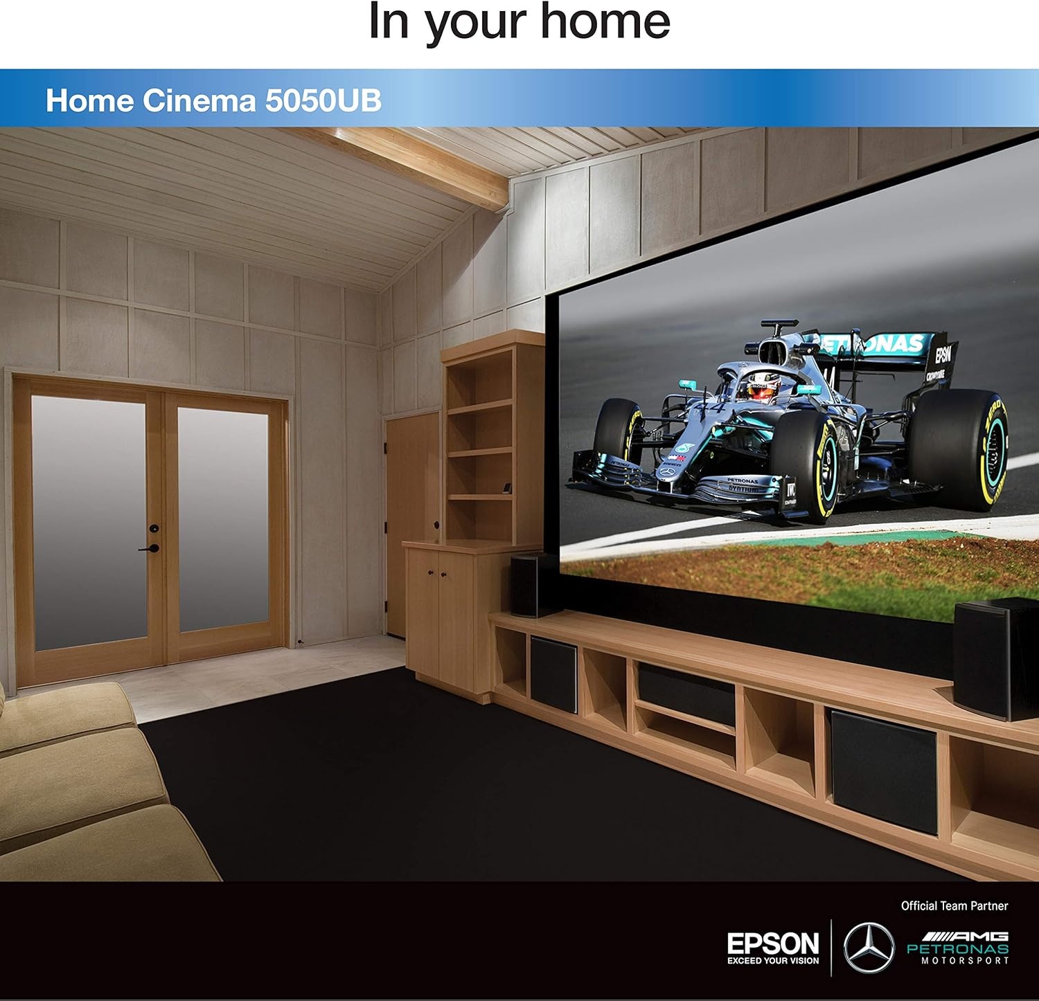 image:imageEpson Home Cinema 5050UB 4K PROUHD 3Chip Projector with HDRWhiteProjector