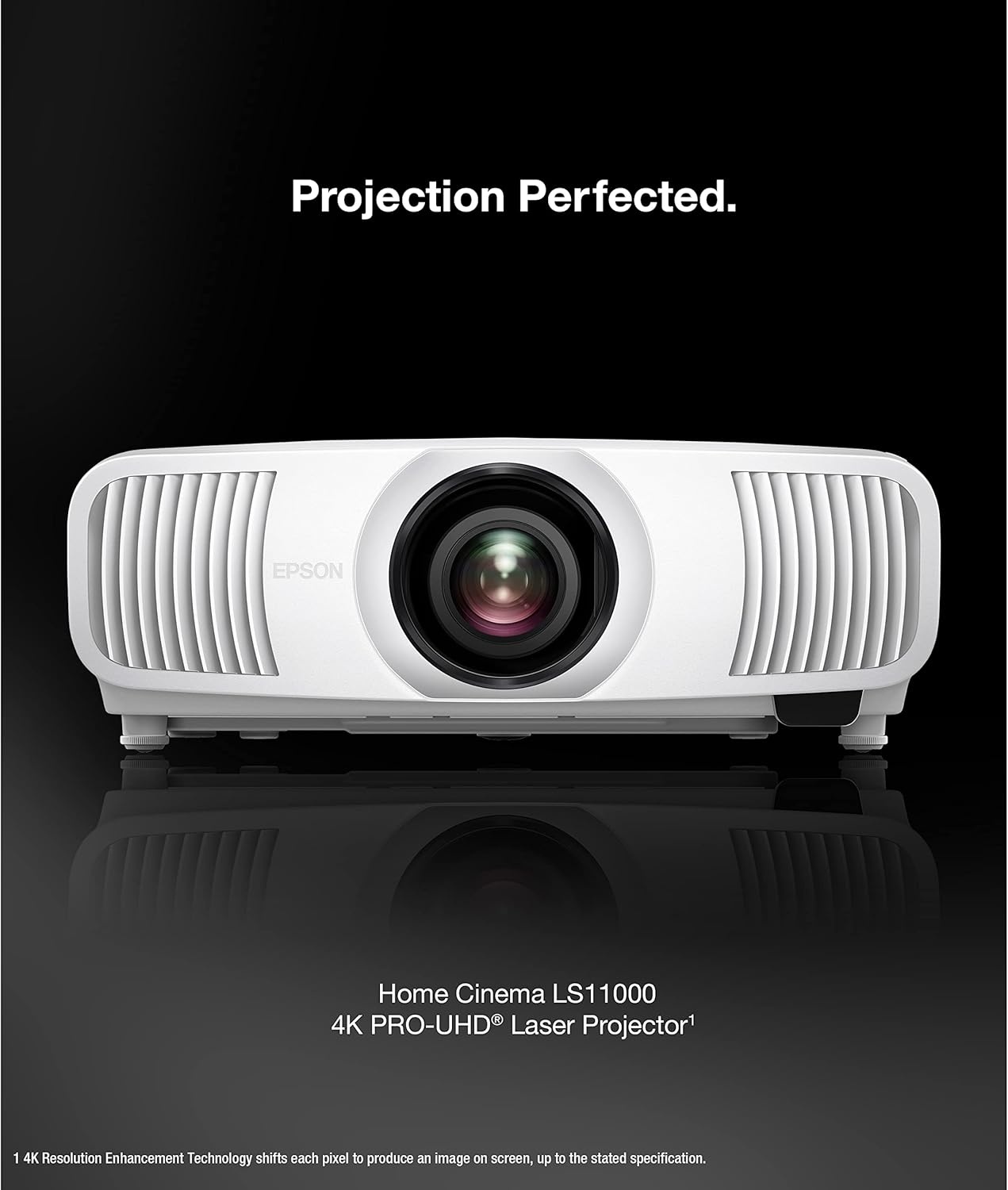 image:imageEpson Home Cinema LS11000 4K PROUHD Laser Projector HDR HDR10 2500 Lumens Color amp White Brightness HDMI 21 Motorized Lens Lens Shift Focus Zoom 3840 x 2160 120 Hz Home Theater Gaming