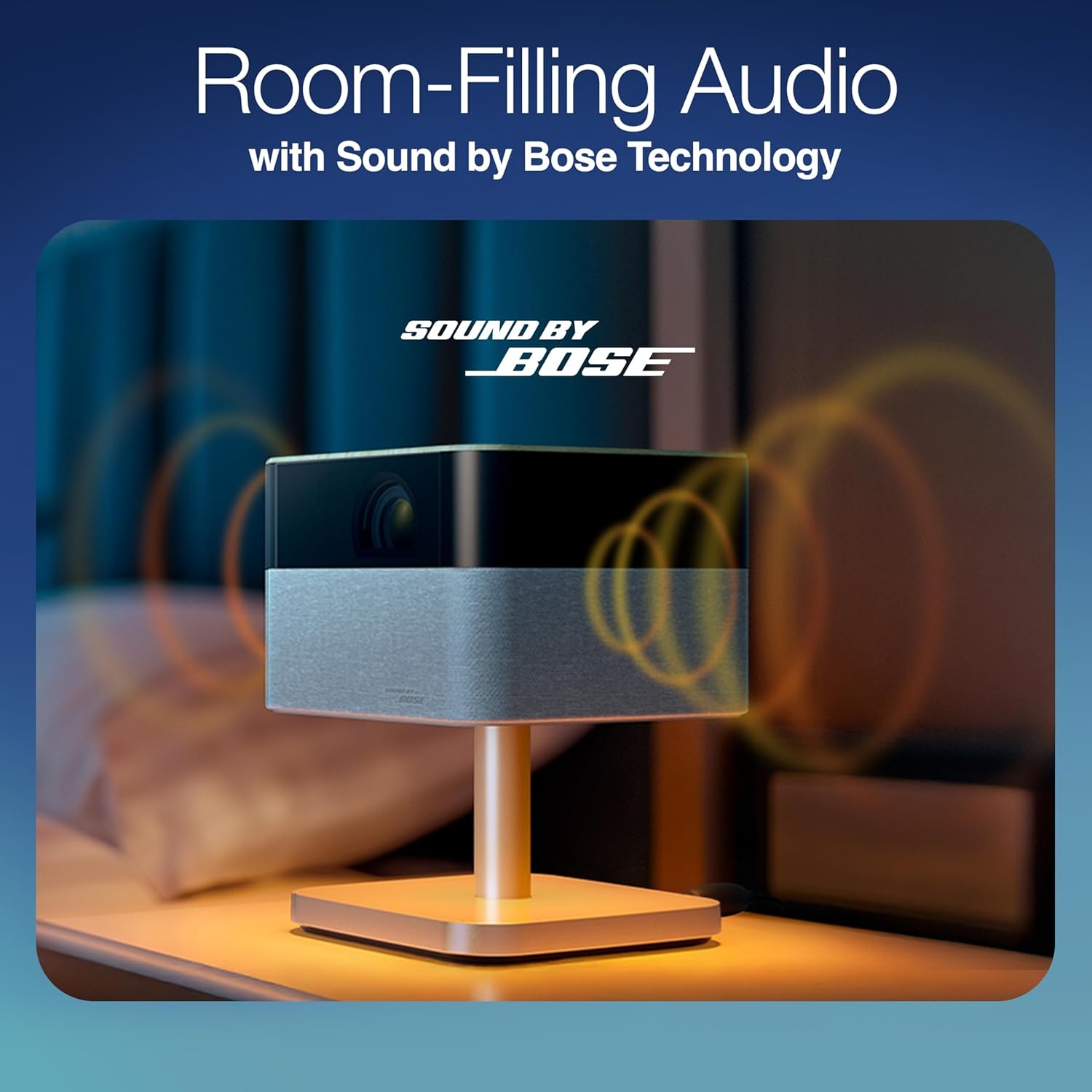 image:imageEpson Lifestudio Flex Full HD Portable Lifestyle Projector 700 Lumens of Color and White Brightness Sound by Bose Projection Studio App Stand Google TV 3Chip 3LCD Triple Core EngineGrey