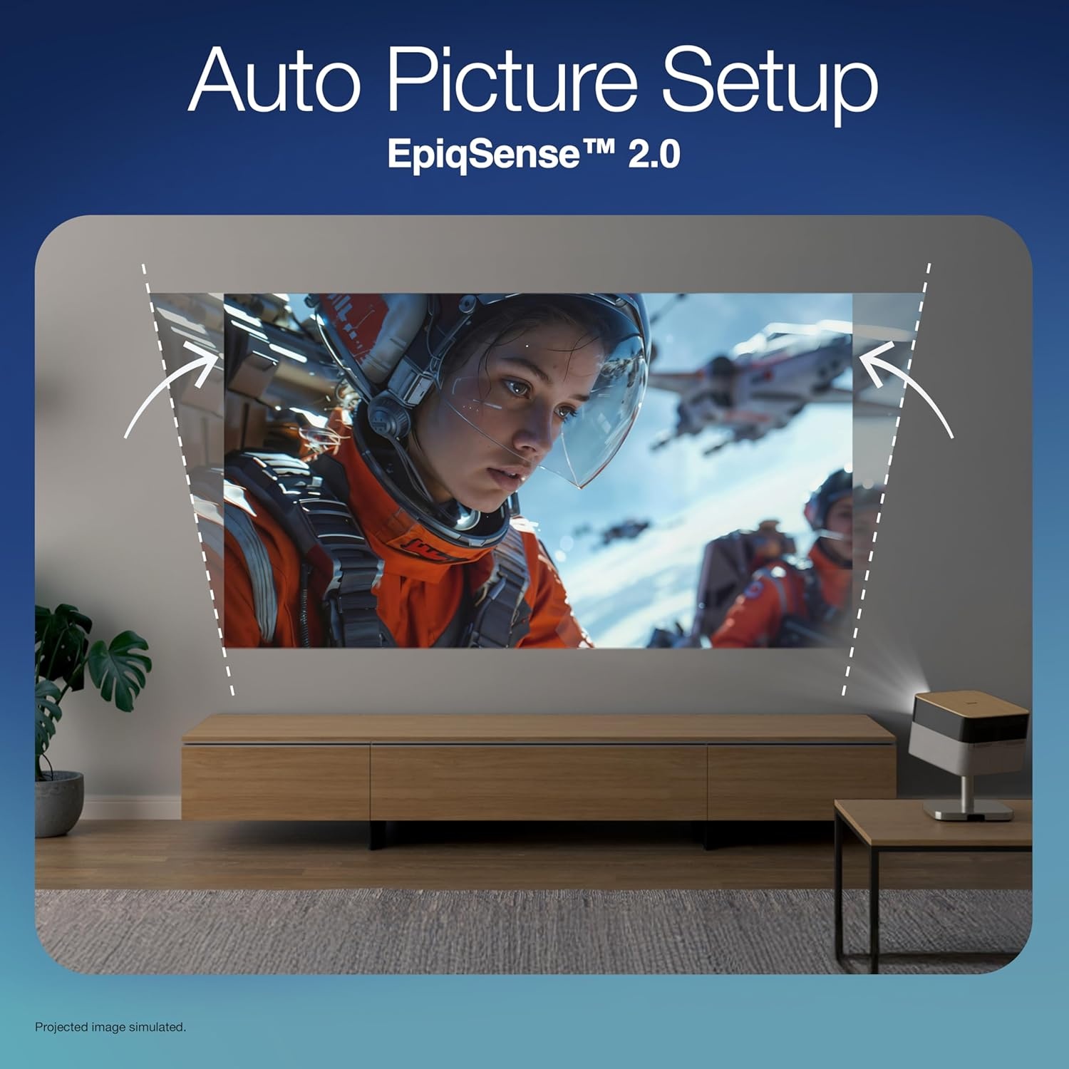 image:imageEpson Lifestudio Flex Full HD Portable Lifestyle Projector 700 Lumens of Color and White Brightness Sound by Bose Projection Studio App Stand Google TV 3Chip 3LCD Triple Core EngineGrey