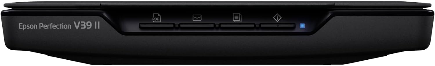 image:imageEpson Perfection V39 II Color Photo and Document Flatbed Scanner with 4800 dpi Optical Resolution Scan to Cloud USB Power and HighRise Removable LidPerfection V39 II