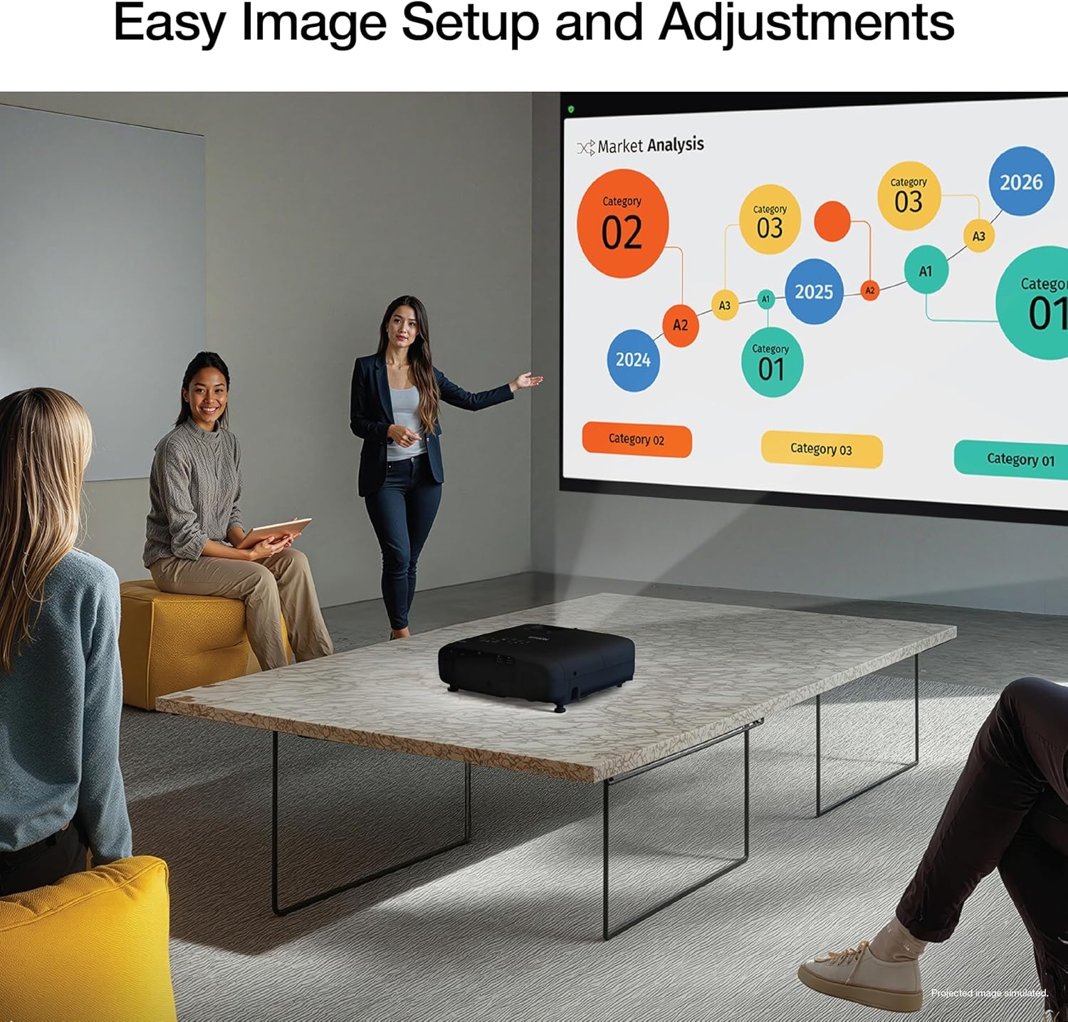 image:imageEpson Pro EX9270 Wireless 1080p 3LCD Projector 4100 Lumens Color and White Brightness Apple AirPlay Miracast Stream from Phone or Laptop 2 HDMI Ports 16x Optical Zoom BuiltIn SpeakerNew Model