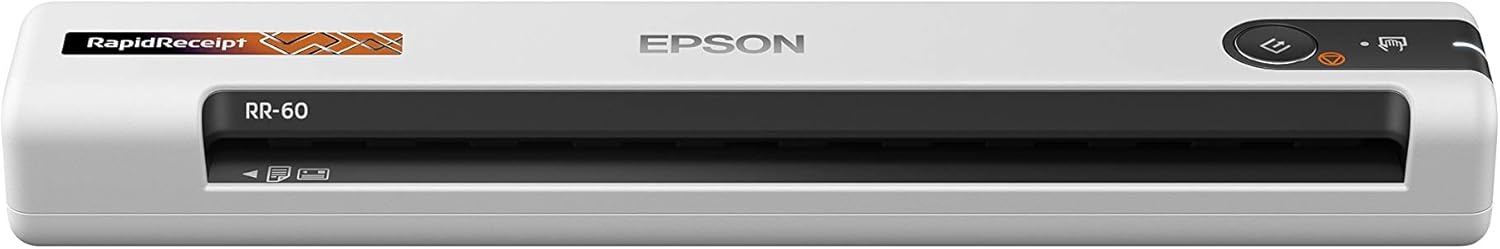 image:imageEpson RapidReceipt RR60 Mobile Tax Receipt and Color Document Scanner with Complimentary Data Management Software for PC amp Mac