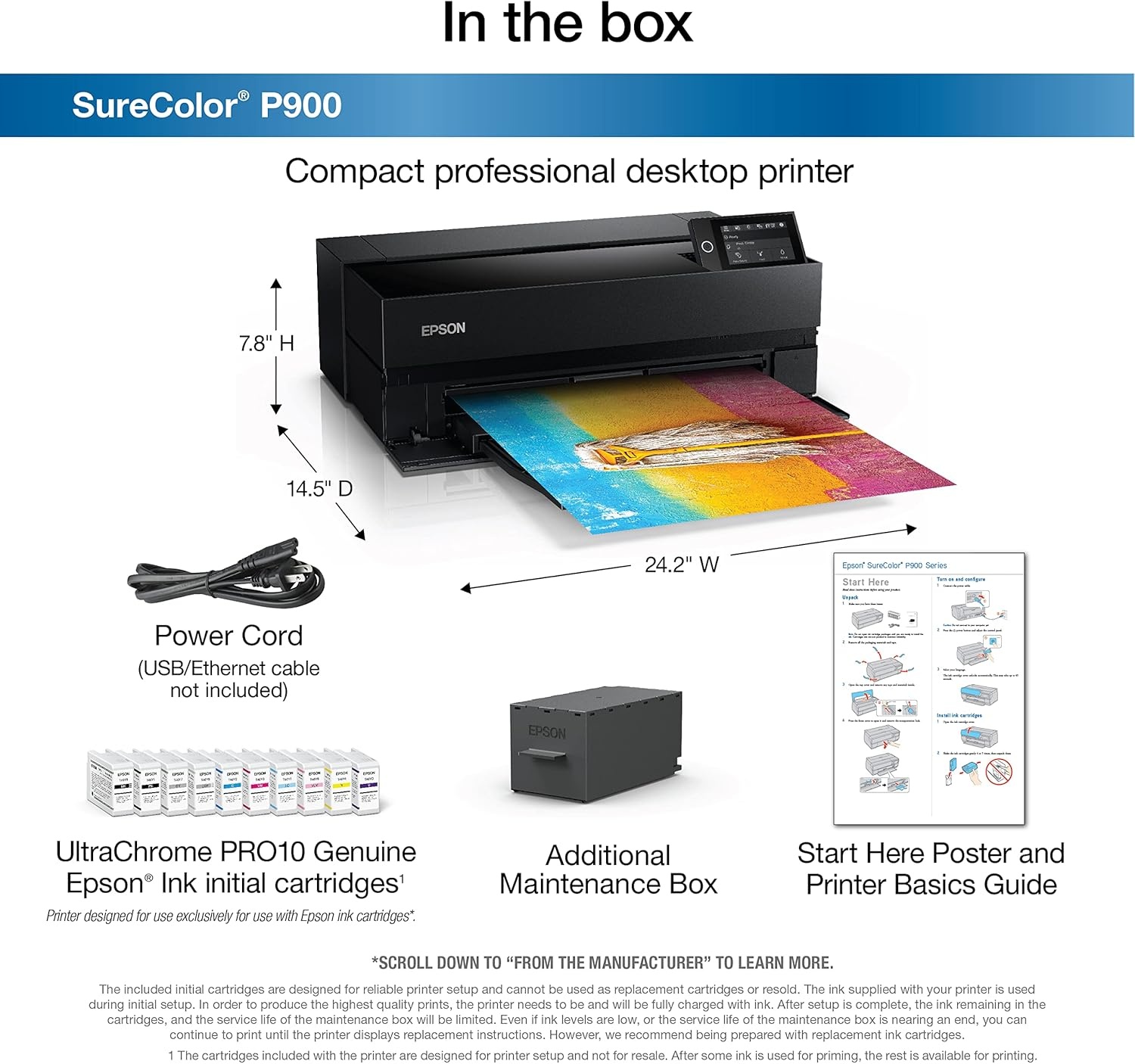 image:imageEpson SureColor P700 13Inch PrinterBlackSureColor P900 Renewed