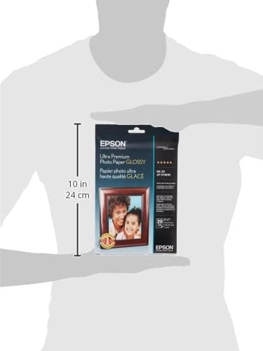 image:imageEpson Ultra Premium Photo Paper GLOSSY 5x7 Inches 20 Sheets S041945Pack of 1