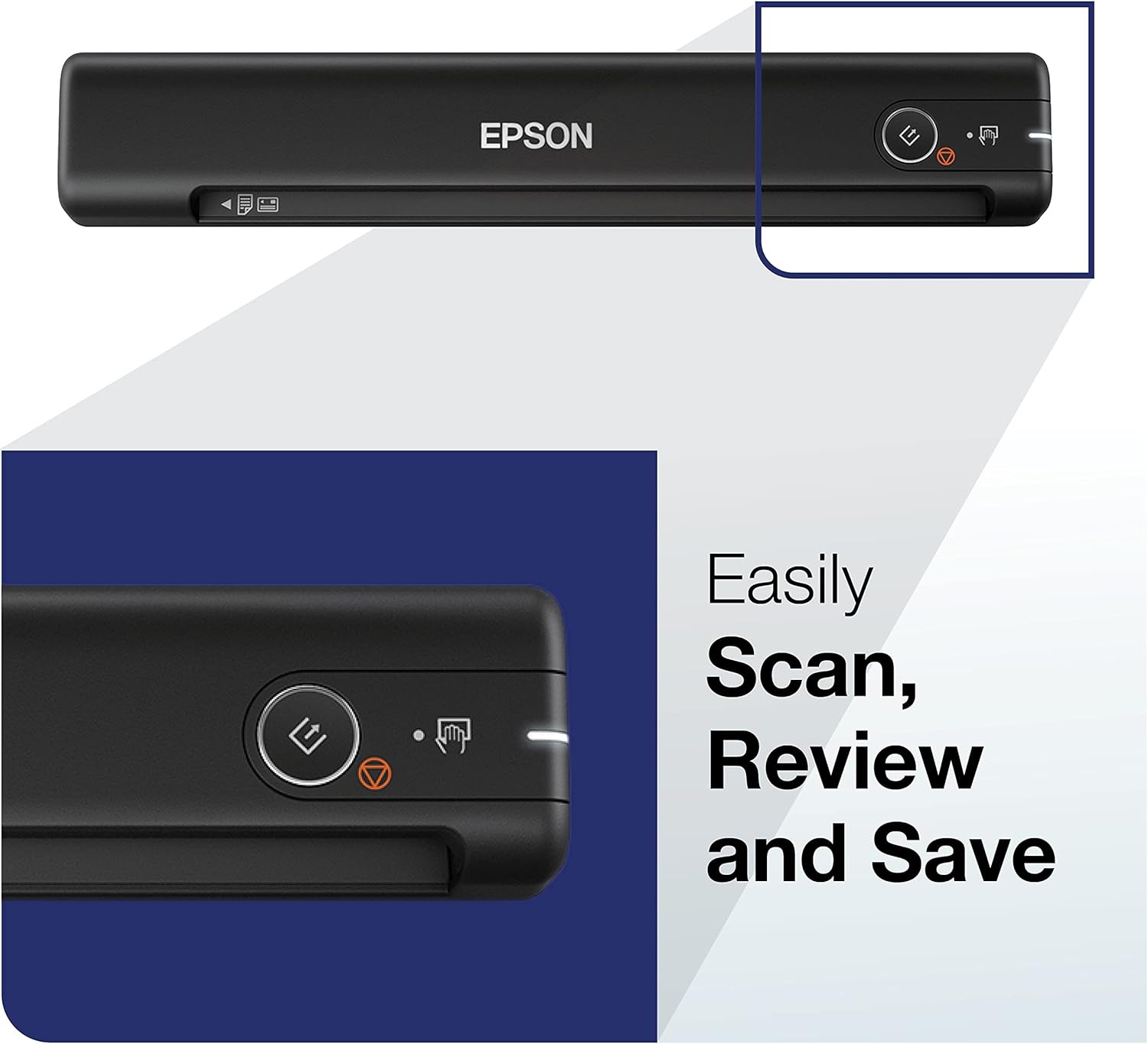 image:imageEpson Workforce ES50 Portable SheetFed Document Scanner for PC and MacScanner
