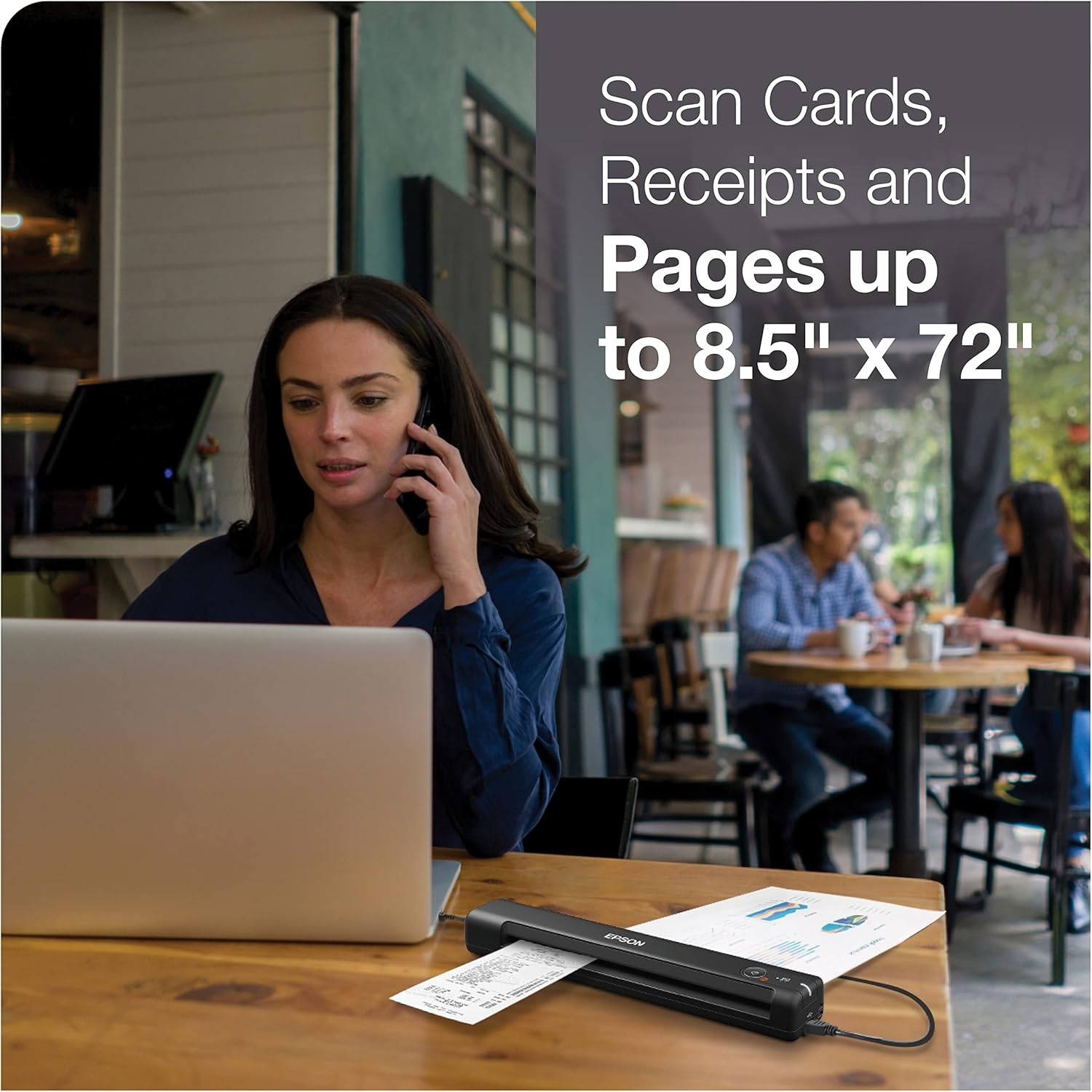 image:imageEpson Workforce ES50 Portable SheetFed Document Scanner for PC and MacScanner