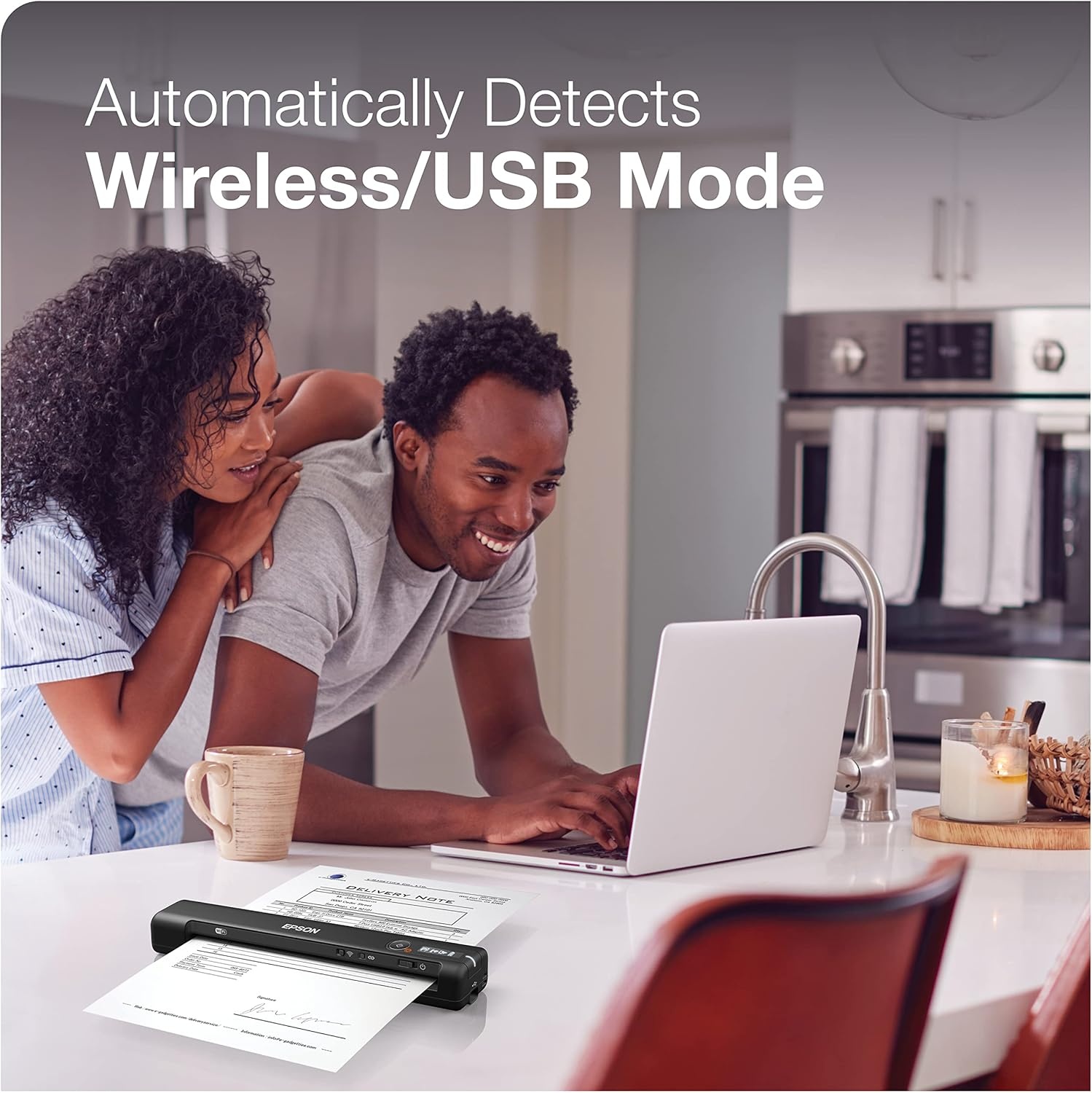 image:imageEpson Workforce ES60W Wireless Portable Sheetfed Document Scanner for PC and Mac 107 by 19 by 14